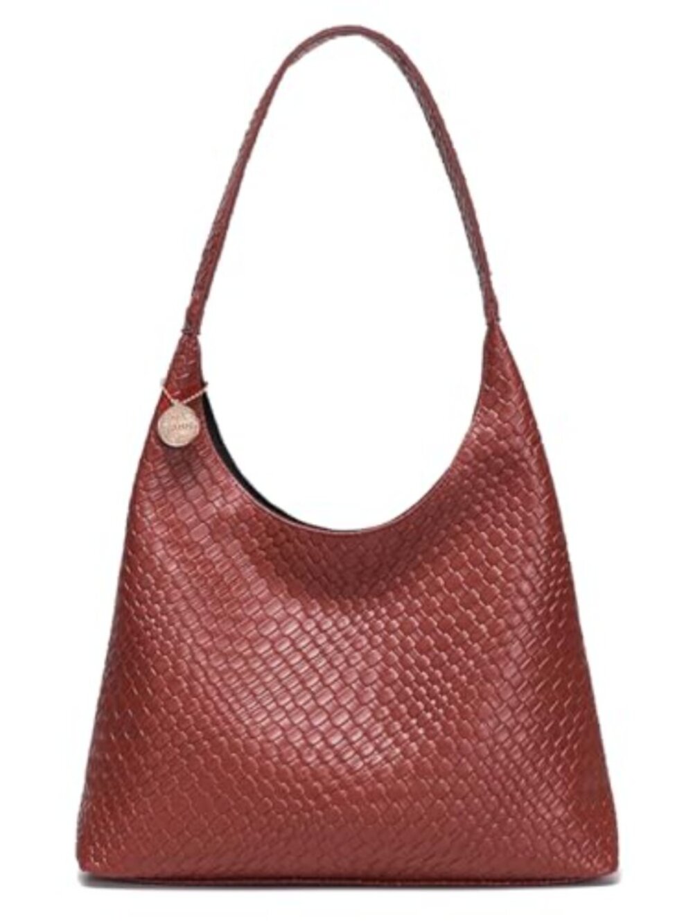 Woven Tote Bag for Women, Large Slouchy Hobo Shoulder Bag, Vegan Leather Purses